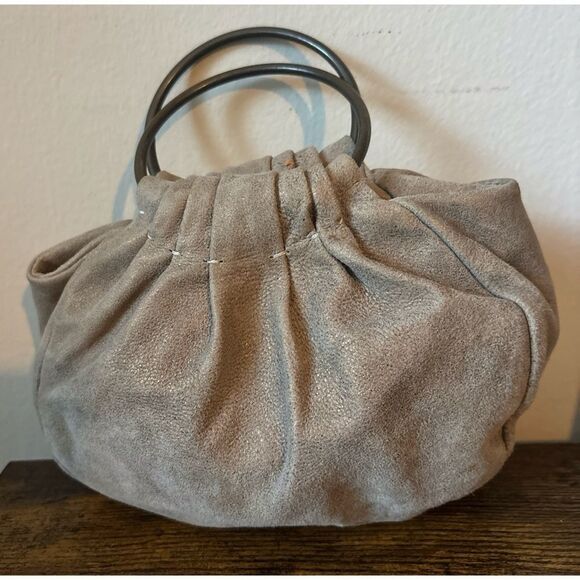COUTURE
 DONALD J. PLINER 
MADE IN THE MOUNTAINS OF ITALY Mini HOBO Nubuck Bag - Picture 5 of 12